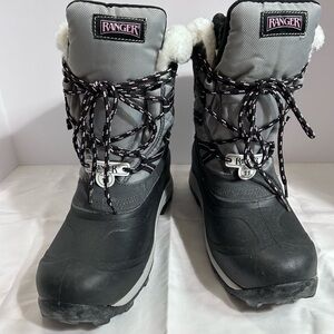 NWT Ranger Women's Lace Up Boots - Black, Gray, pink